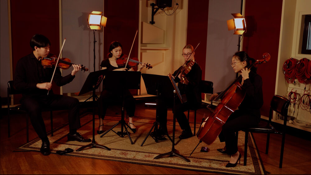 String quartet performance